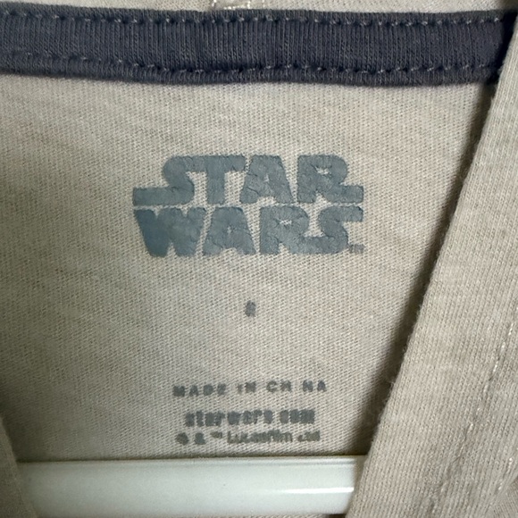 Disney Star Wars Grogu Hoodie Kid's Size 8 Brown Sweatshirt Mandalorian - Picture 3 of 6